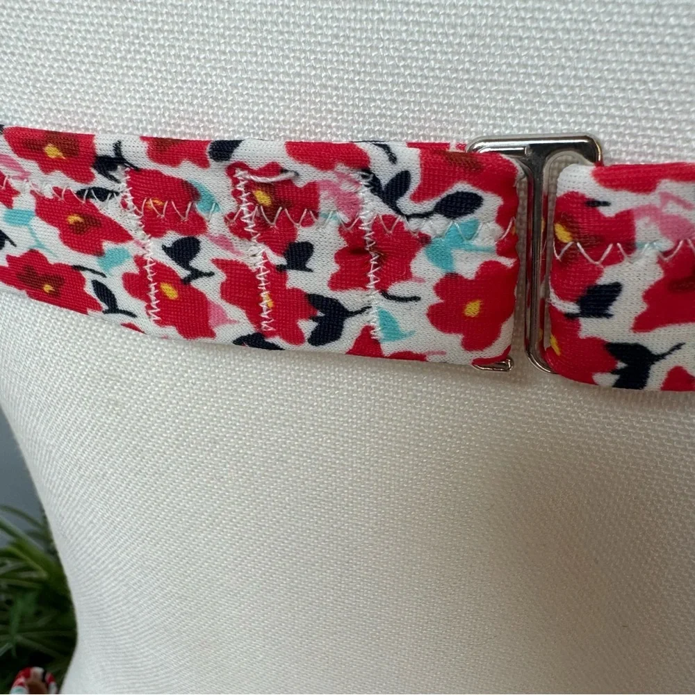 J. Crew Floral Print Bikini High Waist‎ Bottoms & Ruffle on Top Bottom-XS Top-M